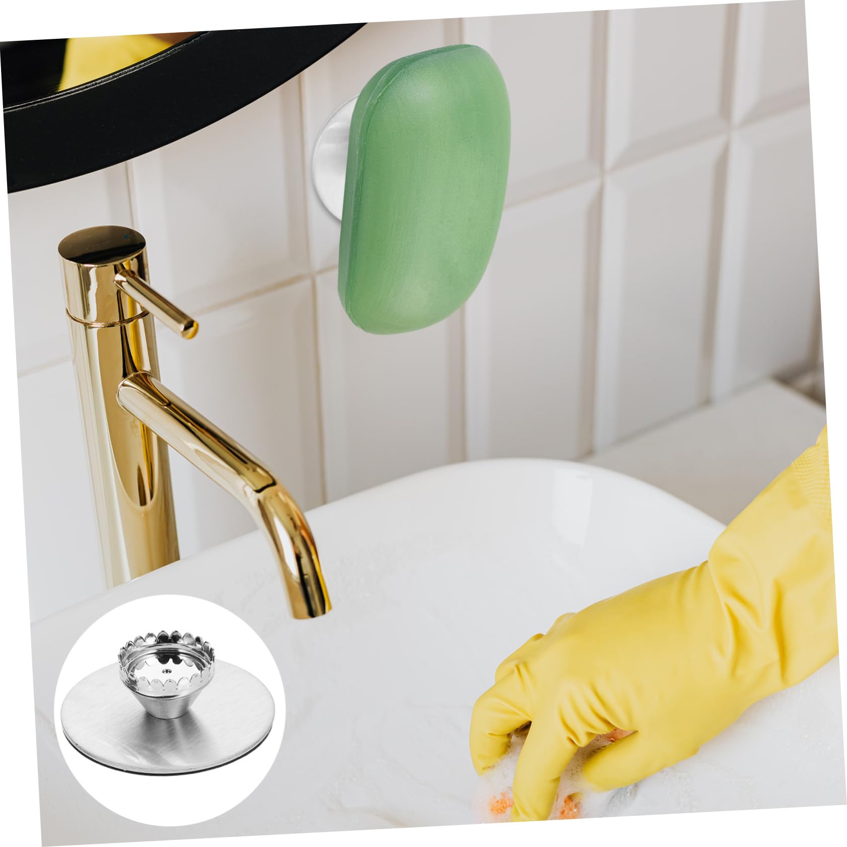 5 Set Di Portasapone Magnetico Da Parete Di Qualità Superiore Facile Da Installare Per Il Bagno