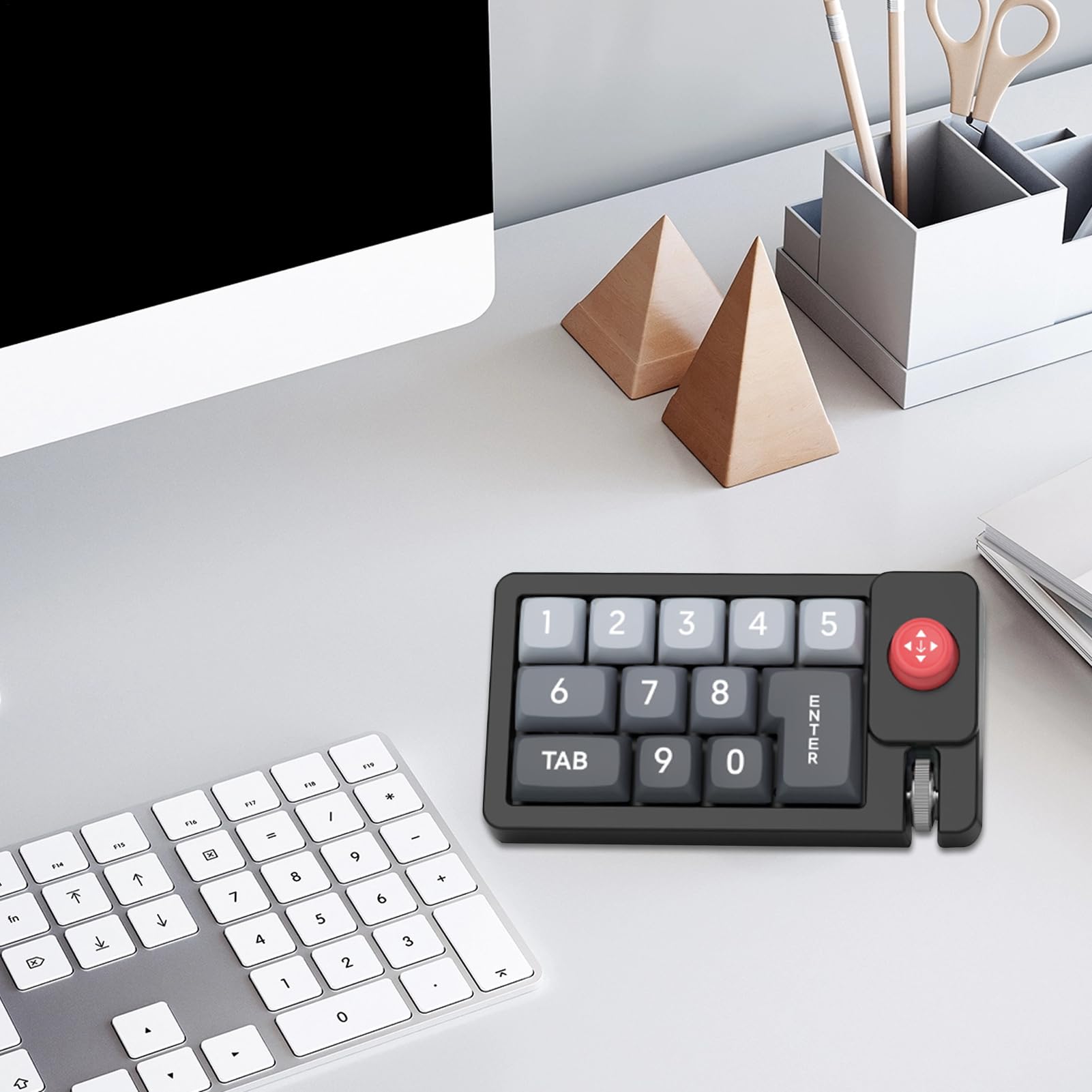 Clavier pour Programmeurs | Clavier Mécanique d'Édition,Pavé Numérique Ergonomique Hot-Swappable avec Joystick pour Montage Vidéo Et Conception Graphique Au Travail pour Femmes Et Hommes