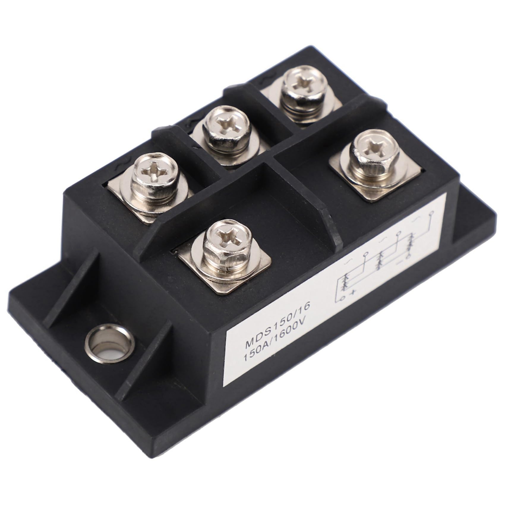 3X Raddrizzatore Un Ponte Un Diodi Trifase MDS150A 150A Amp 1600V Rame 150 Celsius 80X40X33mm Controllo del Ponte Un Diodi Un Cassa nel Metallo