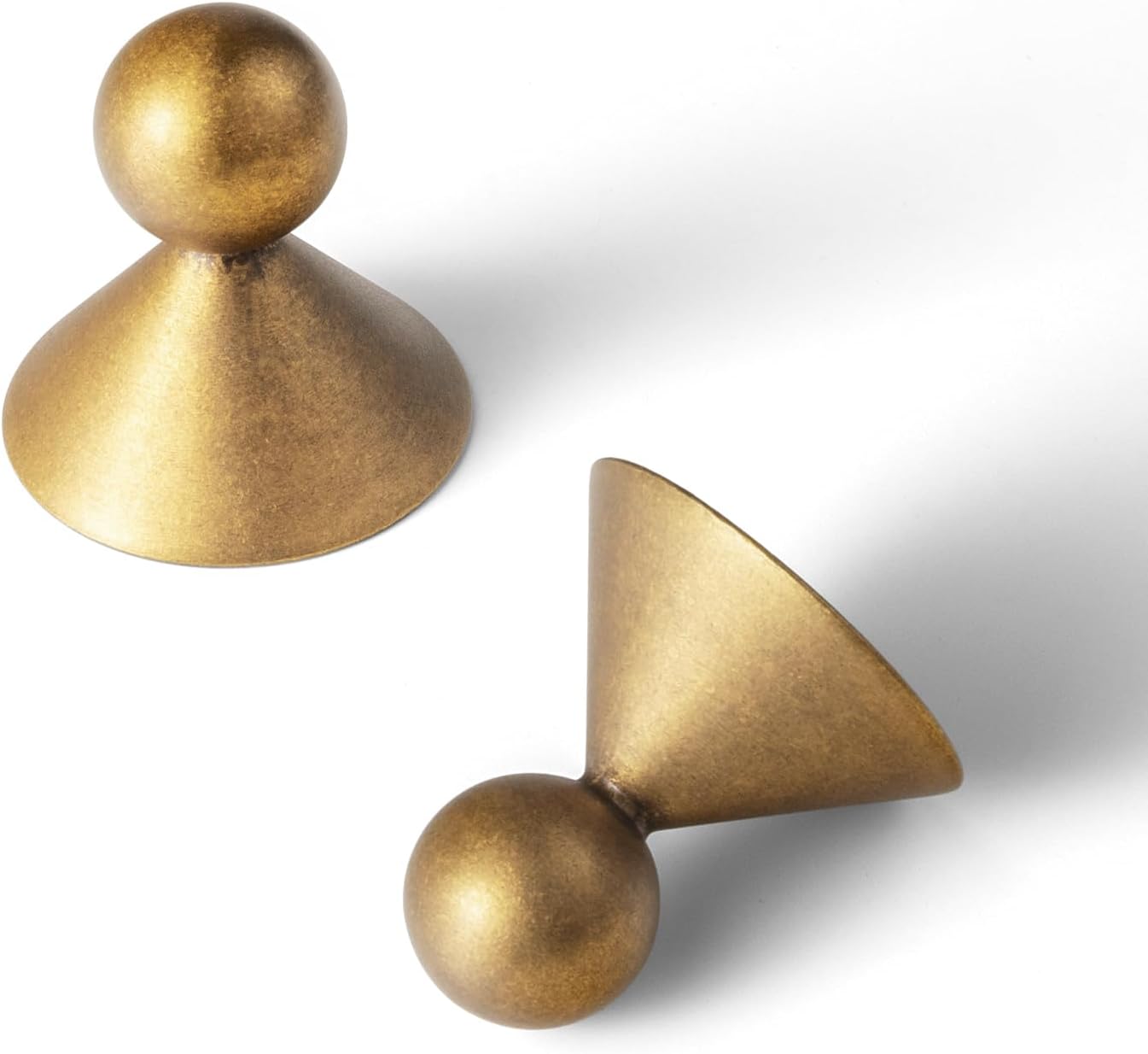 Goo-Ki Hardware de cocina de aleación de zinc de latón antiguo de perillas de cajón de gabinete, 3002DK-GT