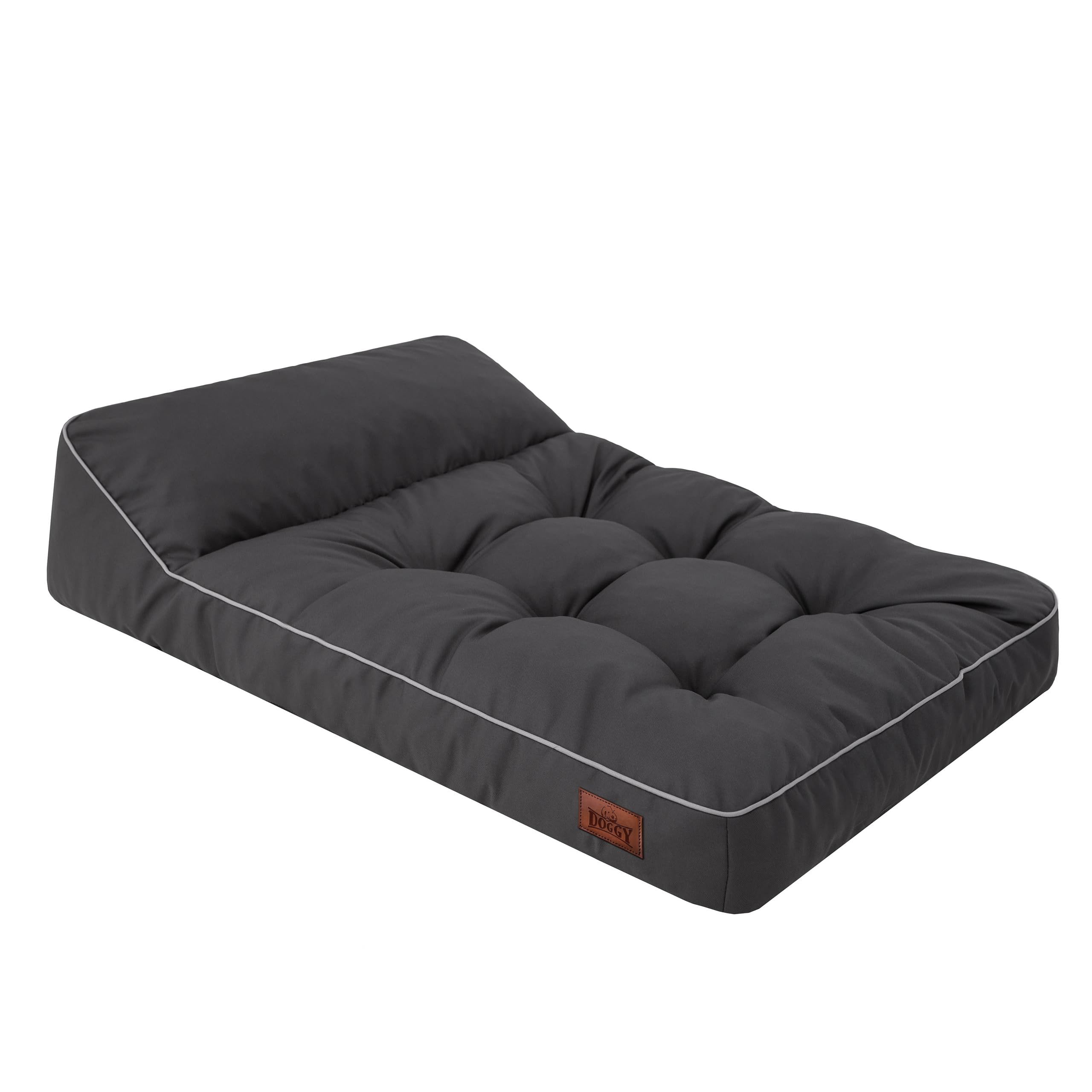 Materassino per cani e animali domestici, cuscino per cani, cuscino per cani, letto, divano, cuccia per animali domestici, morbido, materasso M – 80 x 52 cm, grafite