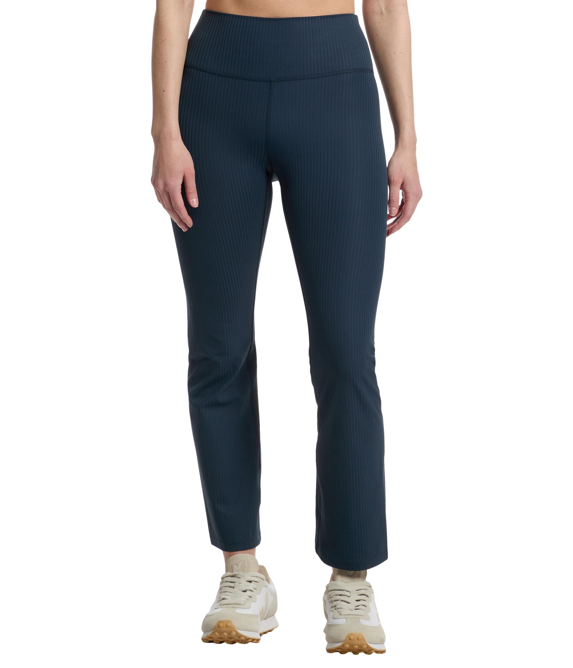 Prana Womens Luxara Rib Flare Crop Stormy Night