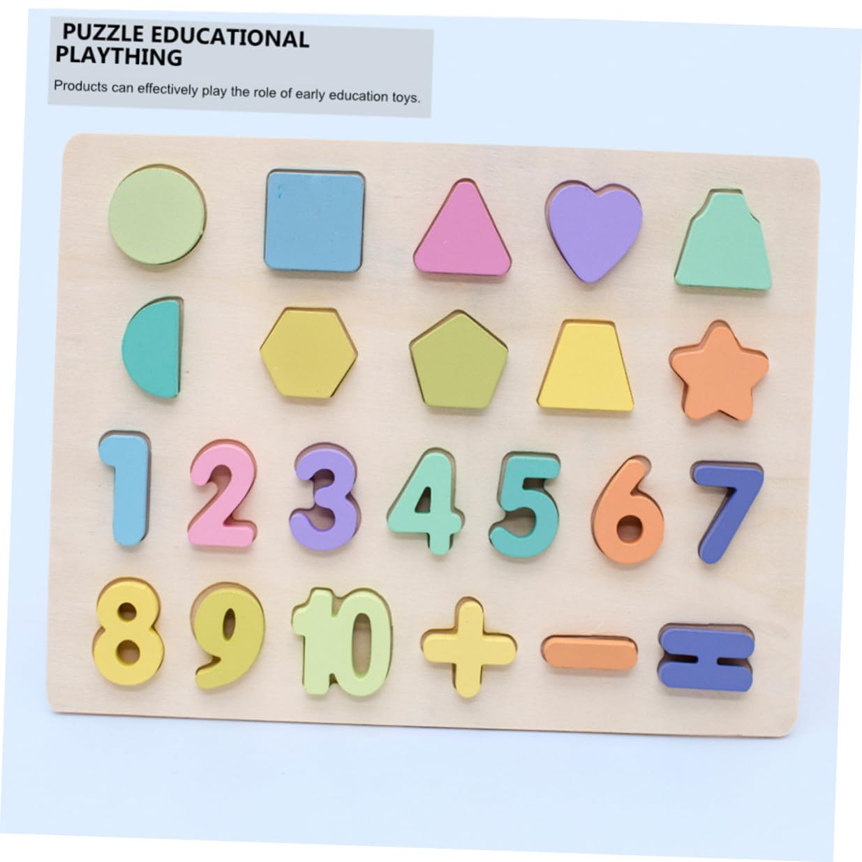 Puzzle Educativi per Ragazzo Ragazza Lettere e Numeri in Materiale Sintetico, Set da 4 Pezzi Colorati per Riconoscimento Precoce e Sviluppo Cognitivo