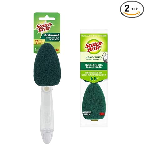 3M Scotch-Brite Heavy Duty Dishwand and 2 Refills (VALUE PACK) 650-12