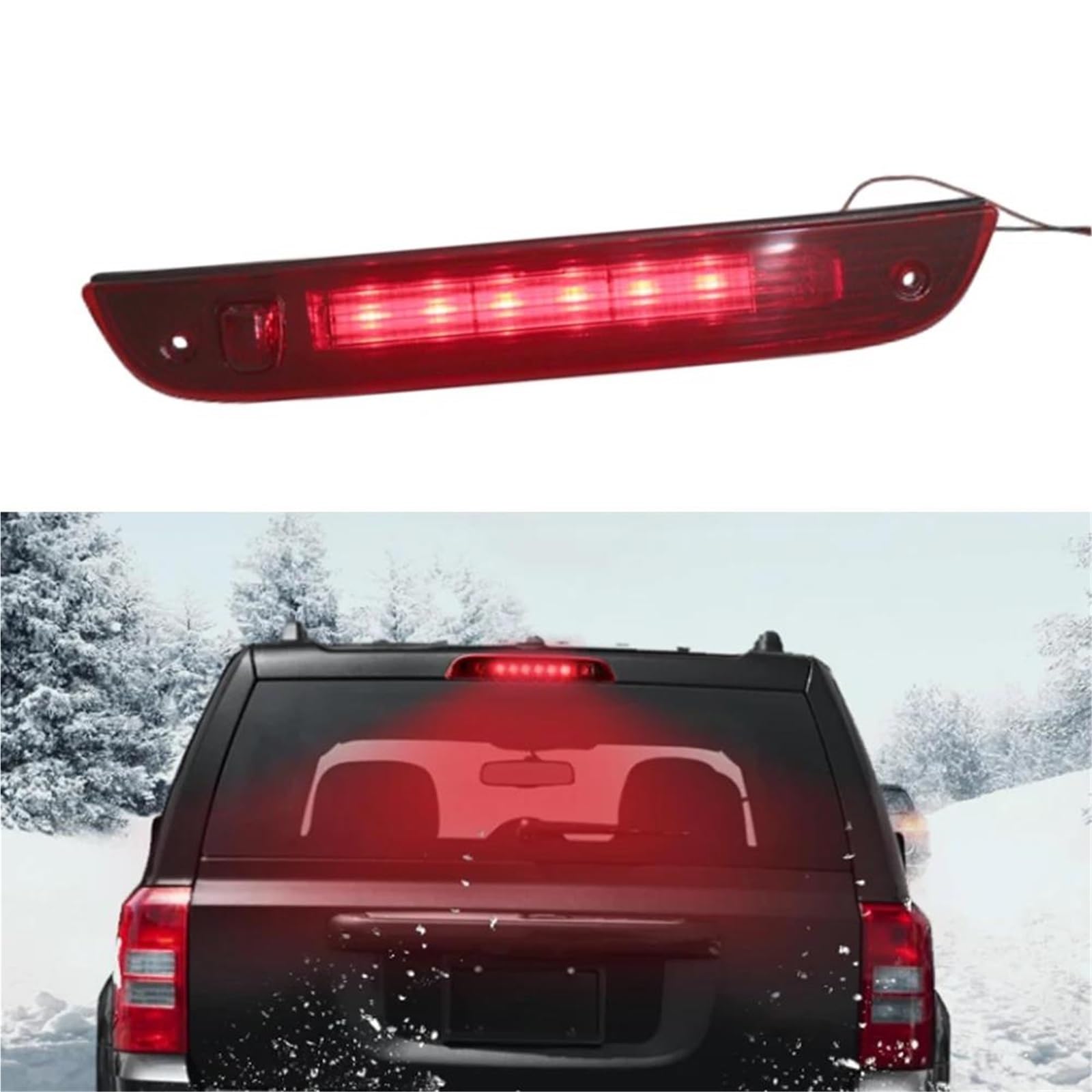 Terza luce di stop automatica 5116236AF 5116236AB 5116236AC montata in alto per Jeep per Patriot 2007-2017