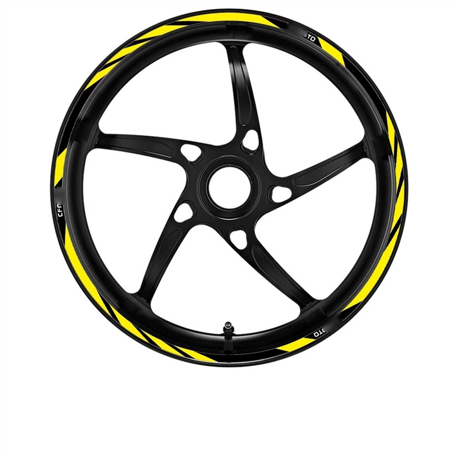 Motorcycle for CFMoto 150NK 250SR 300NK 300SR 400NK 400GT 650NK 650GT 650MT Wheel Sticker Inner Rim Decal Film(Color4)