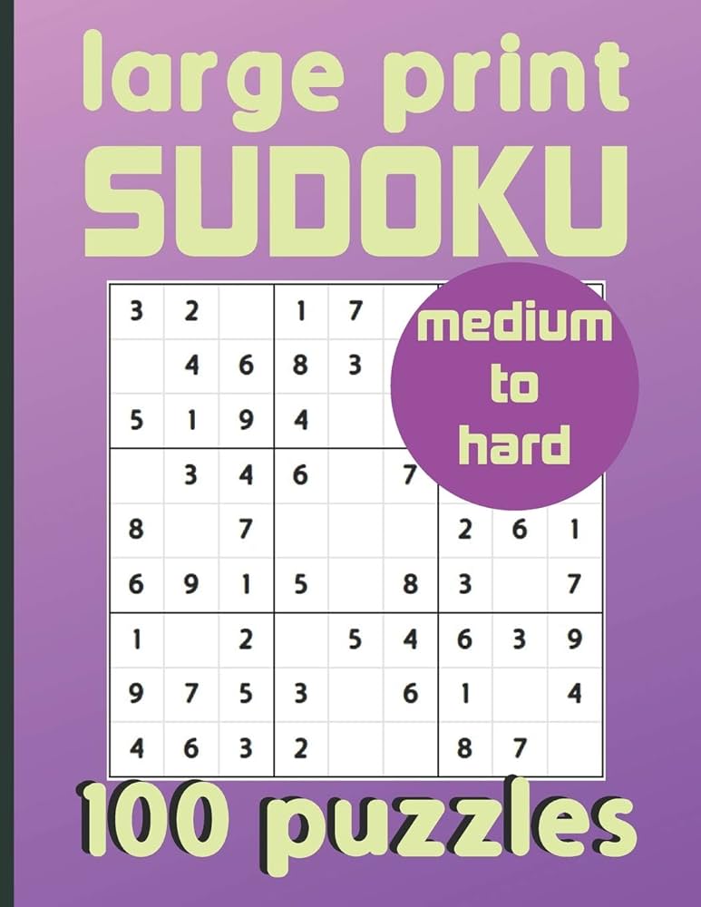 Large Print Sudoku 100 Puzzles Medium to Hard: One Puzzle Per Page Sudoku for Beginners (Adults, Seniors & Kids), Answers Included: Devers, Kylin: 9798658853093: Amazon.com: Books large-print-sudoku-100-puzzles-medium-to-hard-one-puzzle-per-page-sudoku-for-beginners-adults-seniors-kids-answers-included-devers-kylin-9798658853093-amazon-com-books
