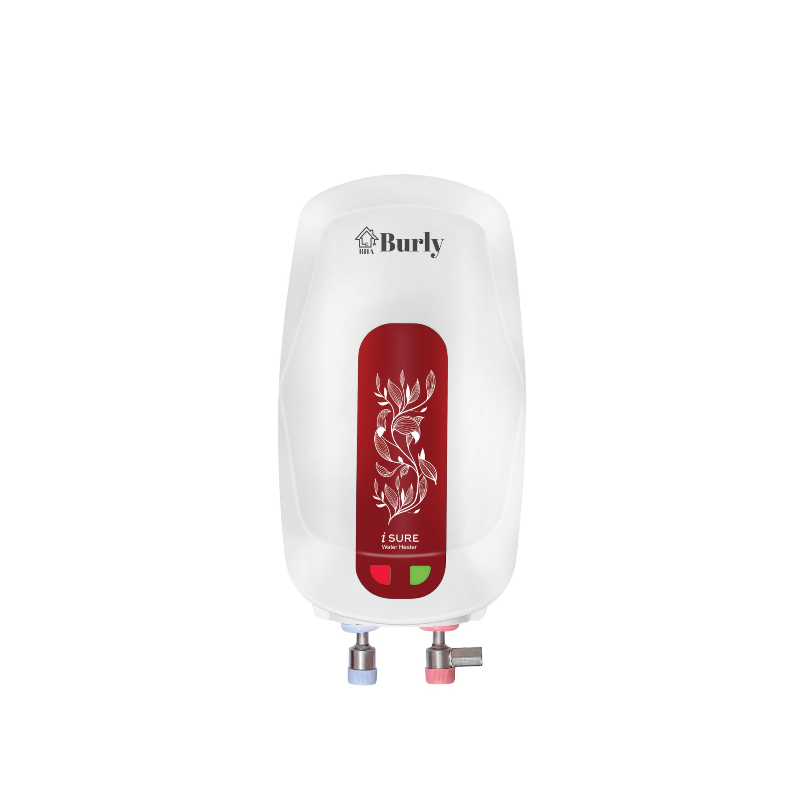 BURLY ISure 3 Litre Instant Water Heater (Geyser) 3KW with 3 Level Safety,5 Star Rated (White, Mahroon)-image-10