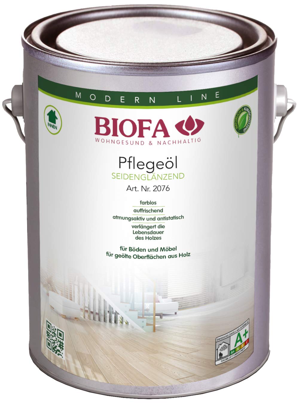 Biofa Pflegeöl Natur 2076 46 | 2,5 l | Grund- u. Unterhaltspflege