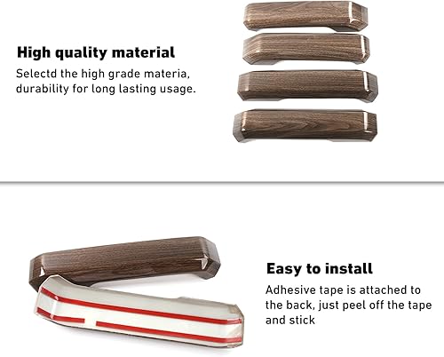 Miniatura 5 de Linskip Cubierta interior para manija de puerta compatible con Ford F-150 2015 2016 2017 2018 2019 2020, F150 cubierta de manija de puerta,