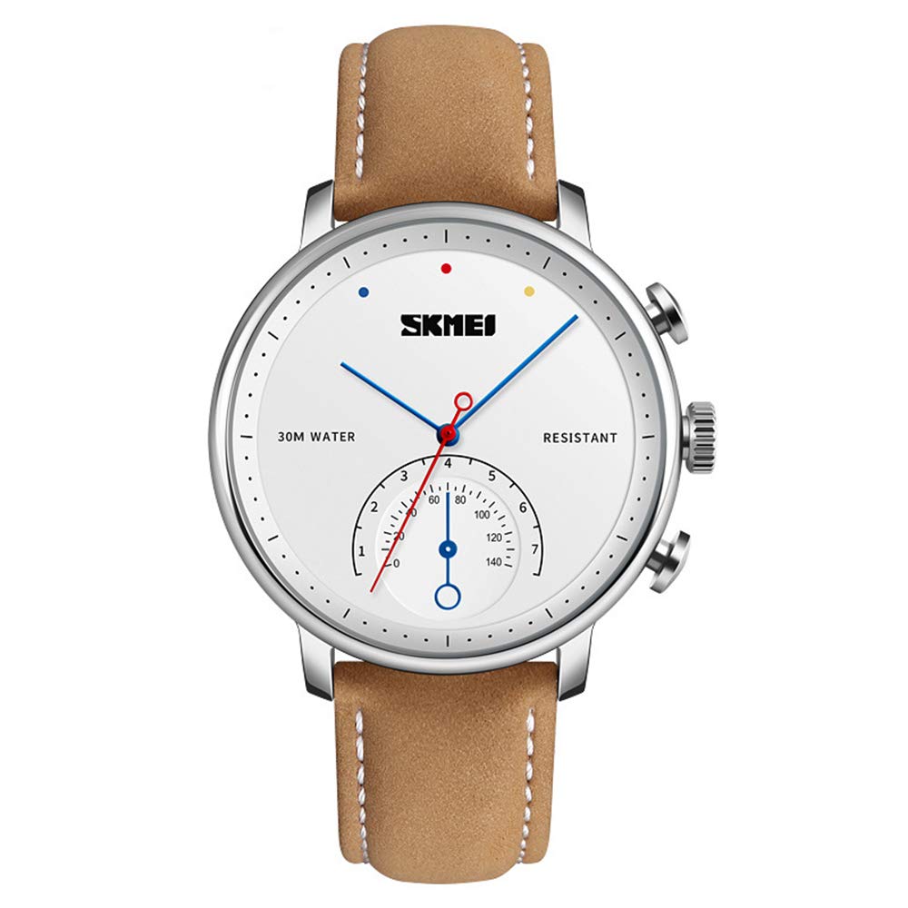 MASTOP Reloj de cuarzo para hombre, ultrafino, impermeable, analógico, de negocios, clásico
