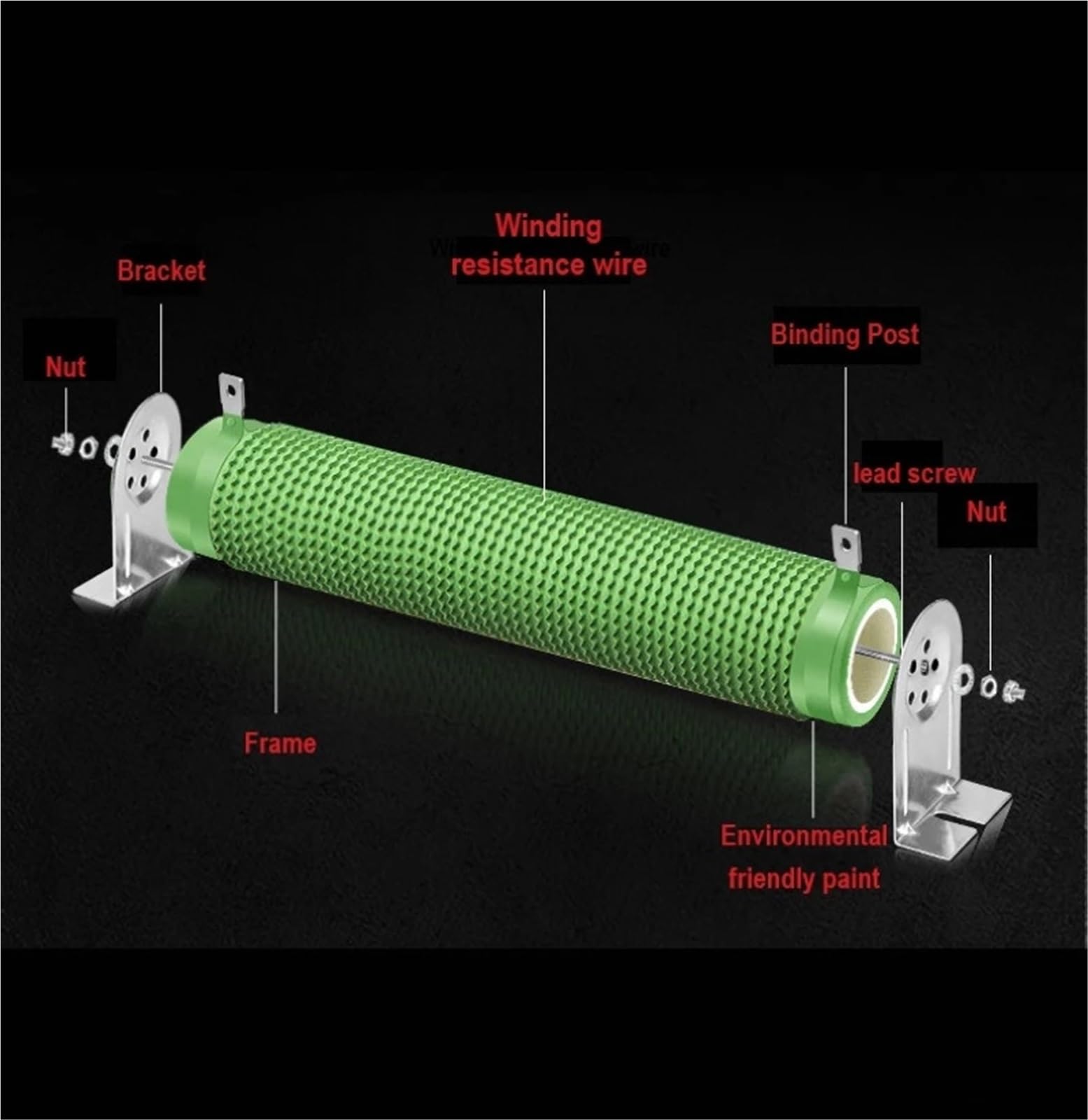 Rhéostats 1pc 1500W RX20 résistance Variable Haute Puissance Charge vieillissement résistance réglable résistance d'enroulement 10R-150R(75R)