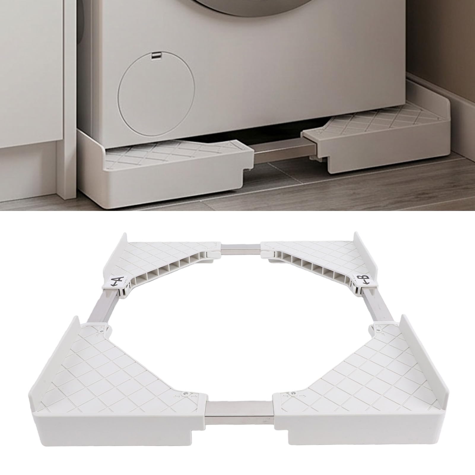 Stapelkit für Waschmaschine und Trockner Aus Abs für Bewohner Kleiner Appartements und Mieter Schafft Platz auf Dem Boden Im Waschraum Reduziert Vibrationsgeräusche Während
