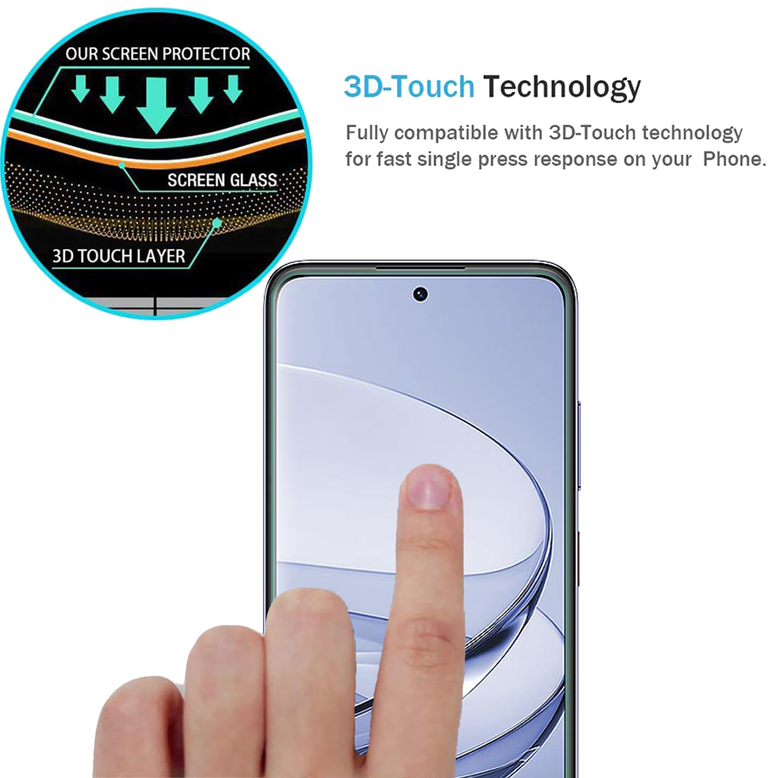Smartect Vetro Temperato 3 Pezzi Per ZTE Blade V60 Vita – HD 9H, Anti Graffio, Senza Bolle