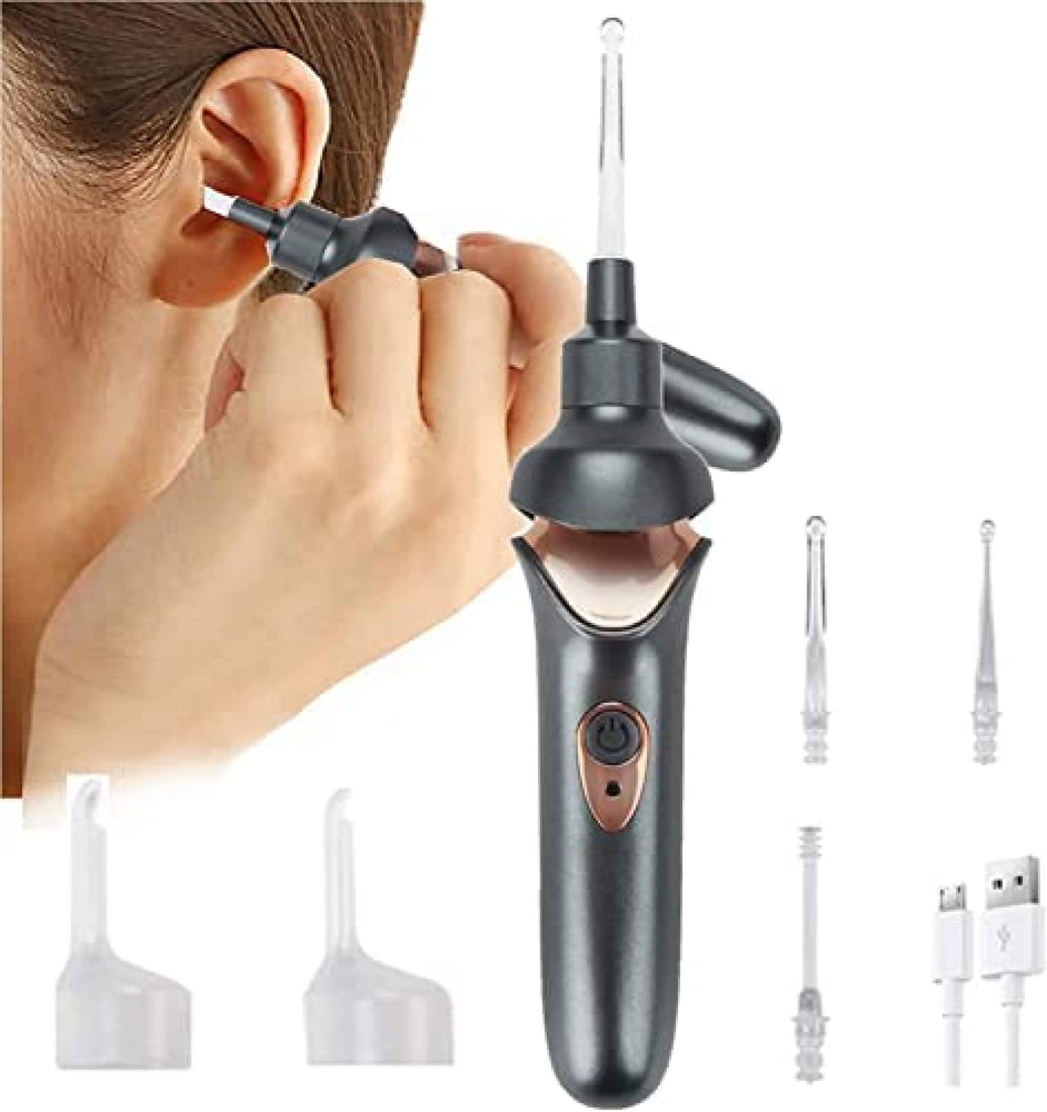 Aspirateur à Cire D'oreille Sans Fil – Nettoyage électrique Indolore – Neuf Générique