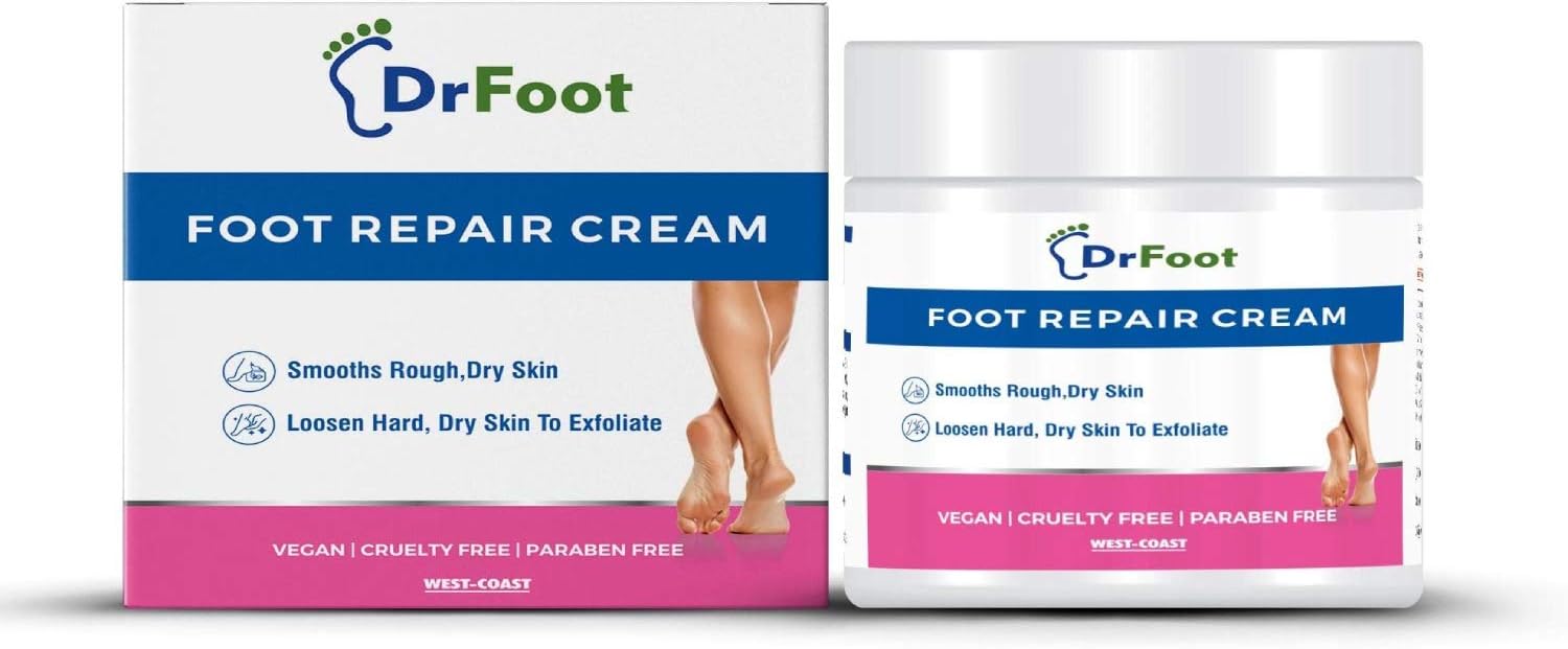 Dr Foot | Foot Cream for Cracked Heels | Crack Heel Repair Cream | Foot Cream for Dry Feet | Foot Care Cream | Foot Crack Cream | Heel Crack Cream | With Lemongrass, Tea Tree & Vitamin E Oil - 100gms