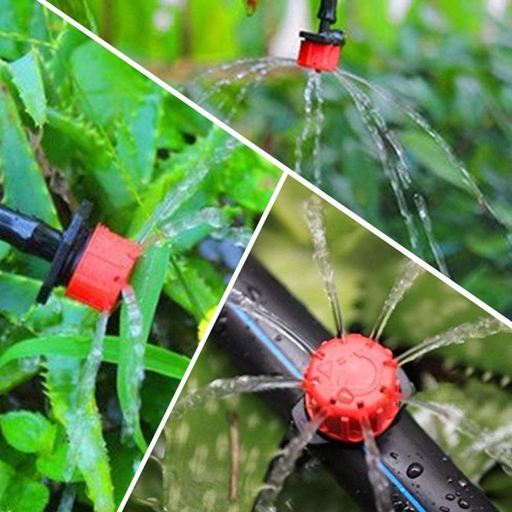 Suinga Système d'irrigation goutte à goutte pour jardin 100 mètres. Comprend un tuyau de 16 mm + 100 goutteurs + programmateur d'arrosage + accessoires d'installation
