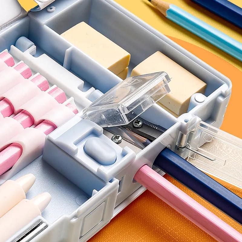 Image of Multifunctional Unicorn Pencil Box for Kids - Magnetic Girls' Return Gift