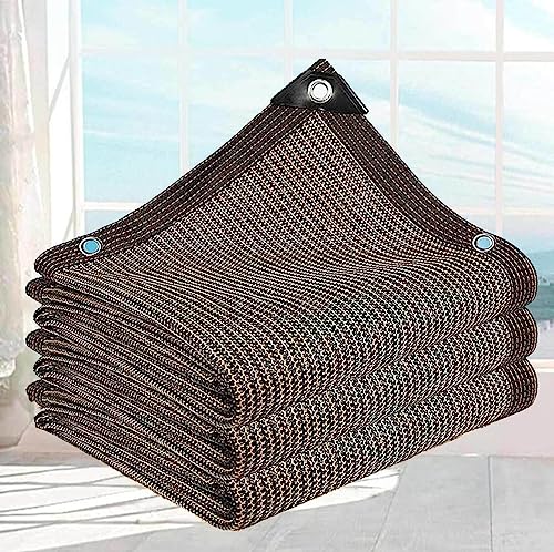 Filet d'ombrage rectangulaire 3x6m marron 90% anti-UV pour terrasse - 2