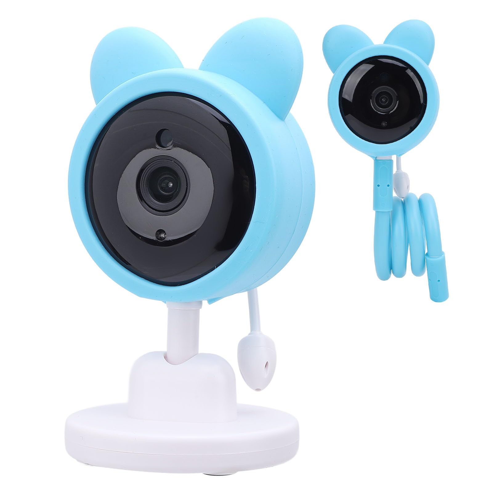 Luocute Monitor Dziecka z Aparatem i Audio, 1080p HD WIFI Camera z Głosem Interkomu na Dwustronne Rozmowy, Inteligentny Monitorowanie Dźwięku, Aplikacja Mobilna, Manualna Patelnia