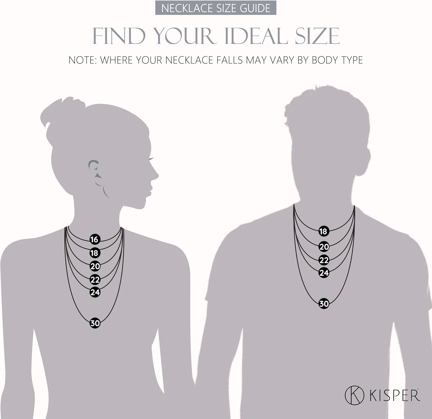 KISPER 24k Gold Cable Link Chain Necklace – Thin, Dainty, Gold Plated Stainless Steel Jewelry for Women & Men with Spring Ring Clasp