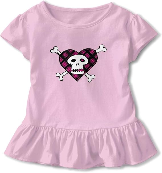 Amazon Co Jp 女の子 半袖 アヴリル ラヴィーン 子供用 子供服tシャツ ガール キッズ ドレス かわいい ハスの葉の辺 ダンス衣装 春夏服 日常生活 カジュアル 可愛い 人気 上着 赤ちゃん服 2t 5 6t ファッション