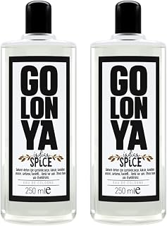 SPICE - Dos Botellas de agua de colonia, Kolonya 2x250 ml - Refrescante - Intenso - Aroma Especiado - Perfume unisex que dura mucho tiempo