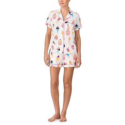 Kate Spade New York Short Sleeve Knit Shorty Pj Set Women