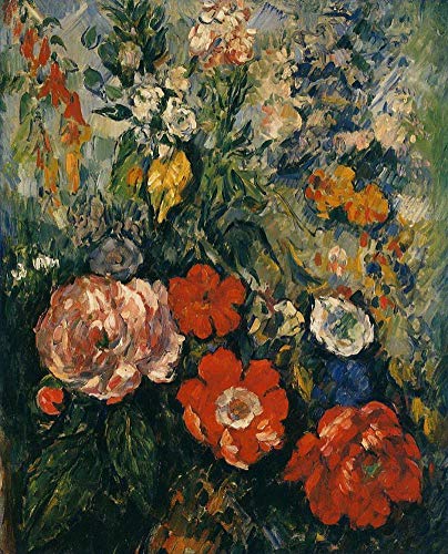 Peinture bouquet de fleurs de Cézanne : le cadeau d'art idéal sur toile