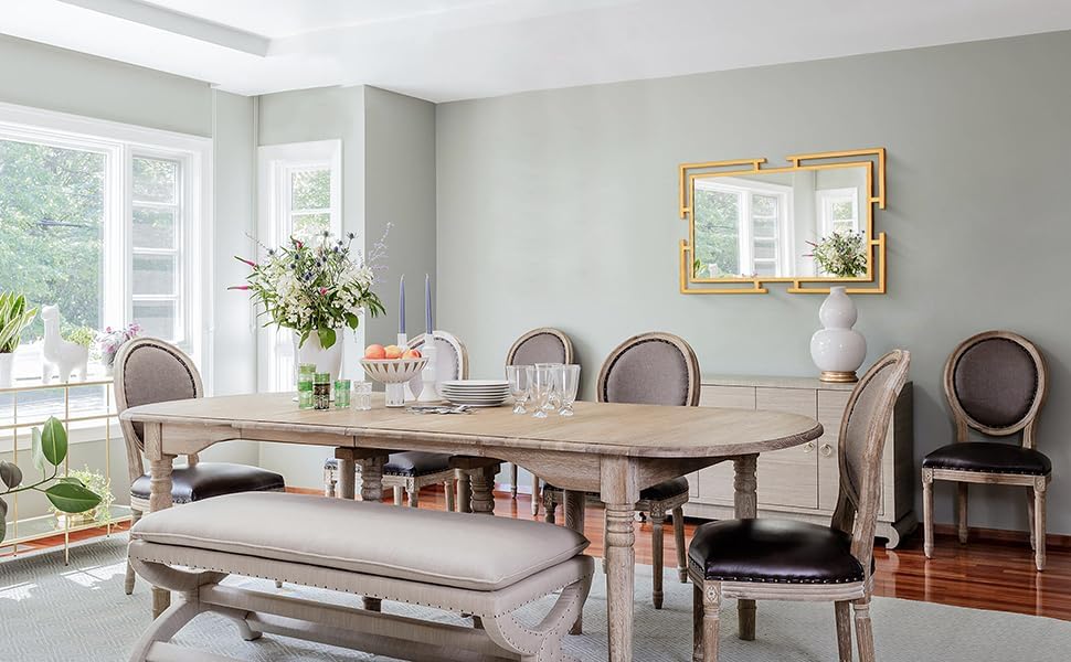 Large Decorative Wall Mirror, 24"x36" Gold Mirror for Bedroom, Tempered Mirror Wall Decor with Metal Frame for Living Room, Modern Farmhouse Mirror, Horizontal/Vertical - Image 8