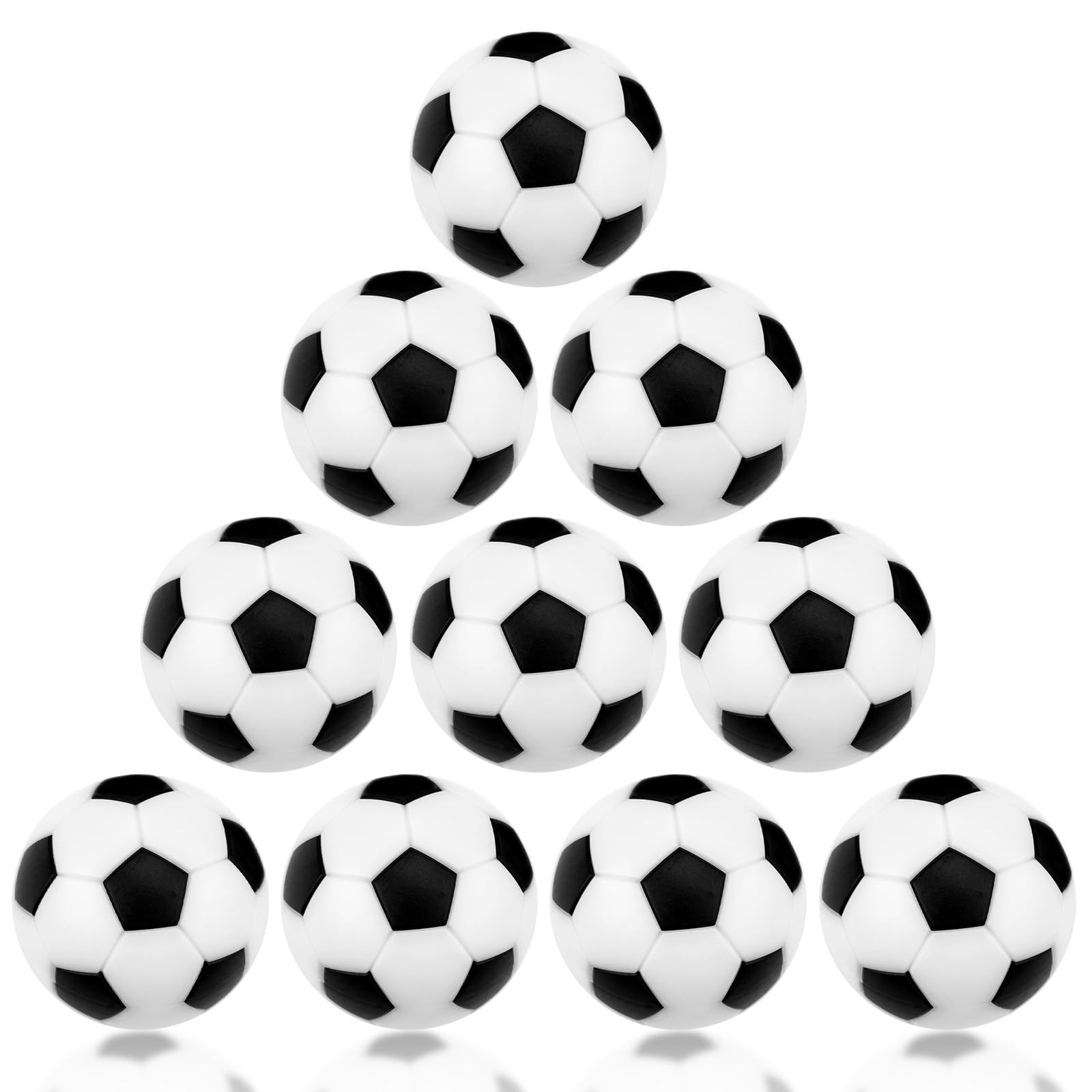 Palline Biliardino 36 mm Silenziose, Calcio Balilla Professionale 10 Pezzi