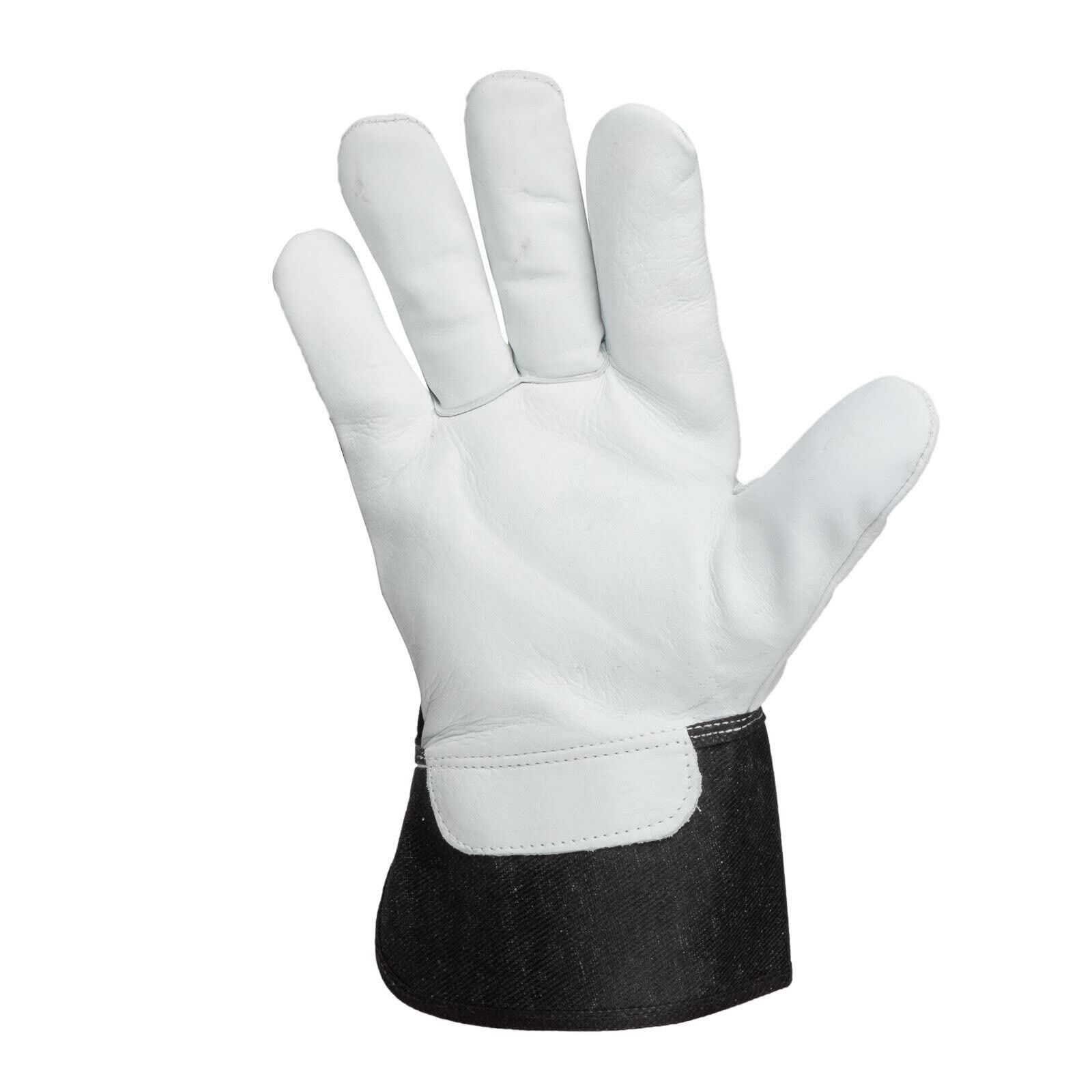 RODOPI Cowboy-Hide Arbeitshandschuhe Leder für Herren und Damen Bauhandschuhe Gr.8-11 Rindvollleder Gartenhandschuhe dornenfest EN 388:2016 Schutzhandschuhe (25 Paar, 10)