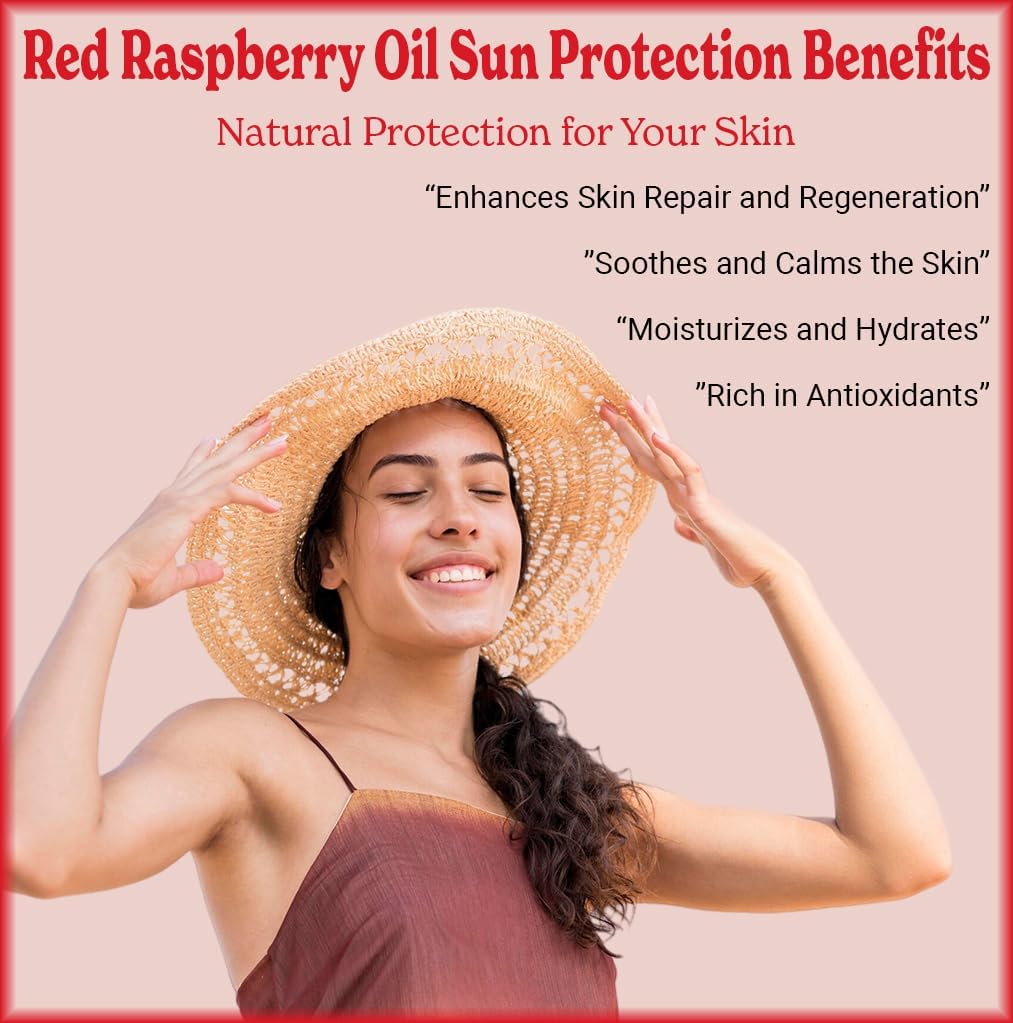 Natural Born Oils Raspberry Seed Oil, 16oz, Organic, Cold-Pressed, Nutrient-Rich, Excellent for Radiant Skin, Lustrous Hair