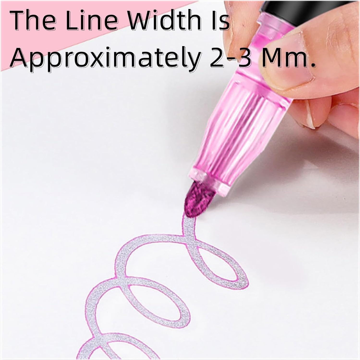 Dreamy Sparkle Dual-Line Contour Pen, Dual-Line Contour Pen, Outline Markers Self-Outline Metallic Markers, Marker Pen For Highlight, Quick-Dry Ink For Drawing, Coloring & Diy Crafts (48 Colors)