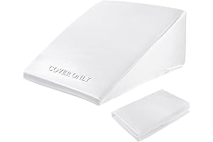 HOMBYS 24x24x10 Wedge Pillow Cover - Slip into Silky Smoothness, Breathable Comfort