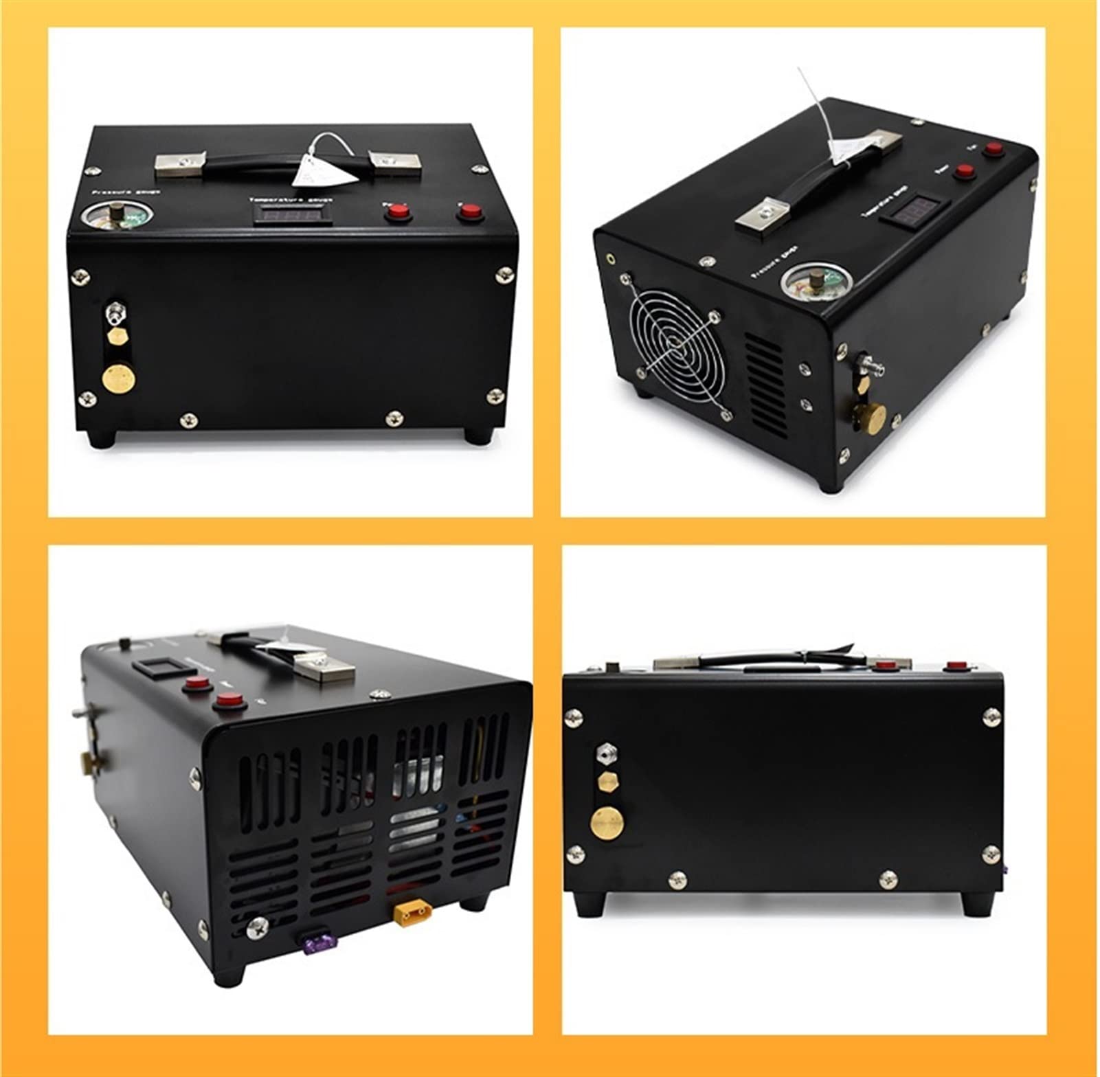 TXET061 300Bar 4500Psi 12V PCP Sprężarka powietrza Scuba Protable wysokociśnieniowa pompa do pompowania sprężarki (110 V, wersja Auto Stop)