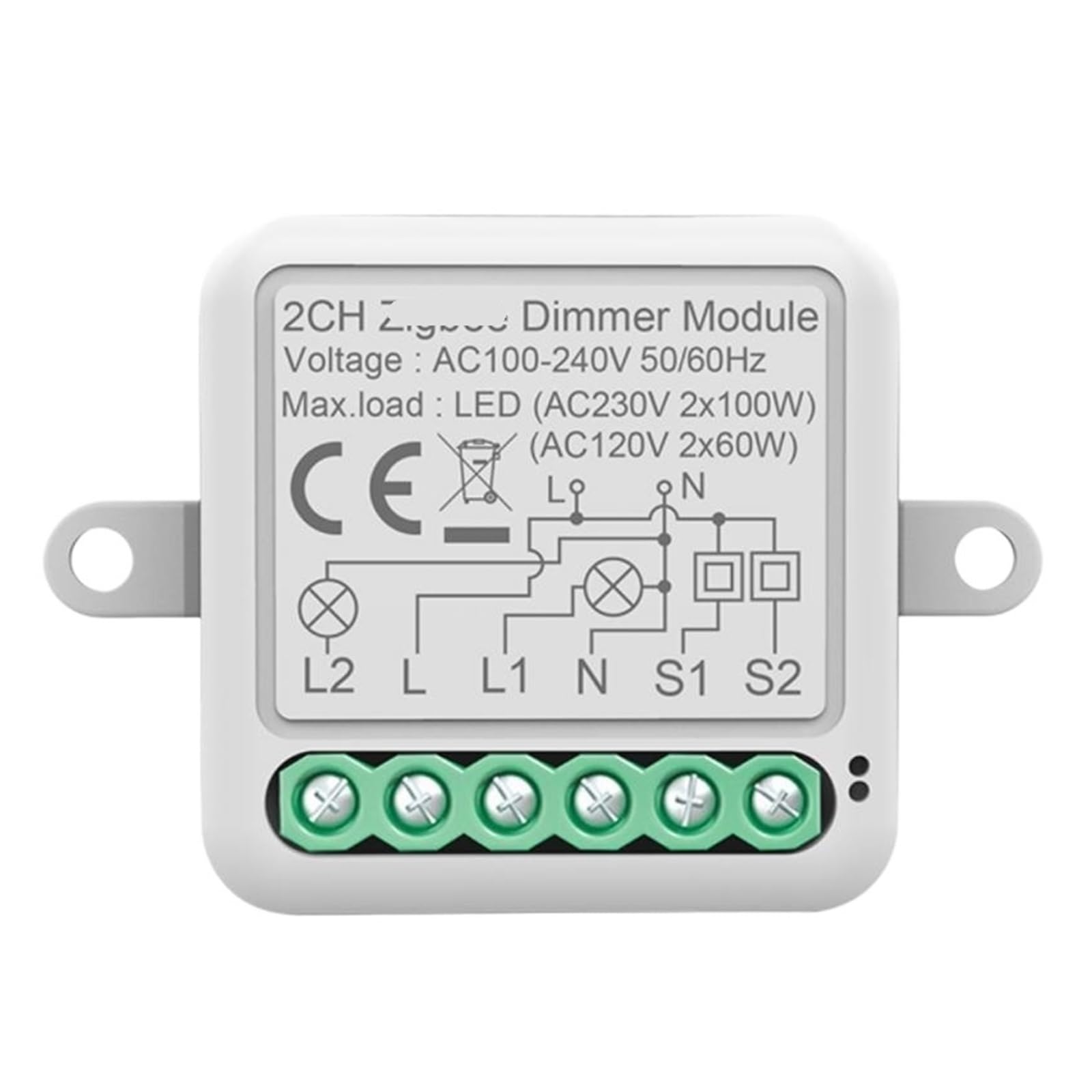 1 módulo de interruptor de atenuación inteligente compatible con interruptor de atenuación de luz LED de control de 2 vías.(2 Way)