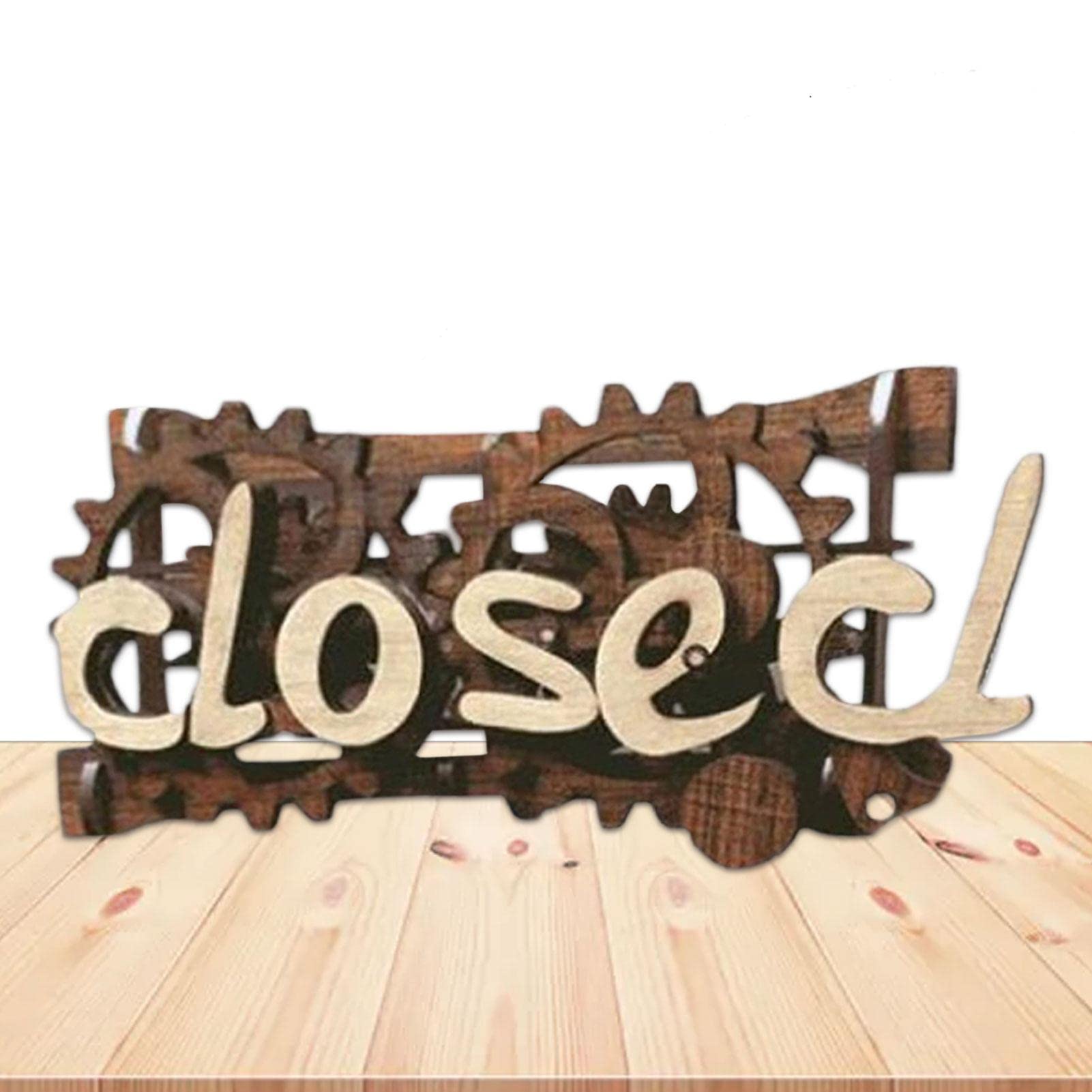Buy matago Open Closed Sign Board - Commercial Open Close Sign Two ...