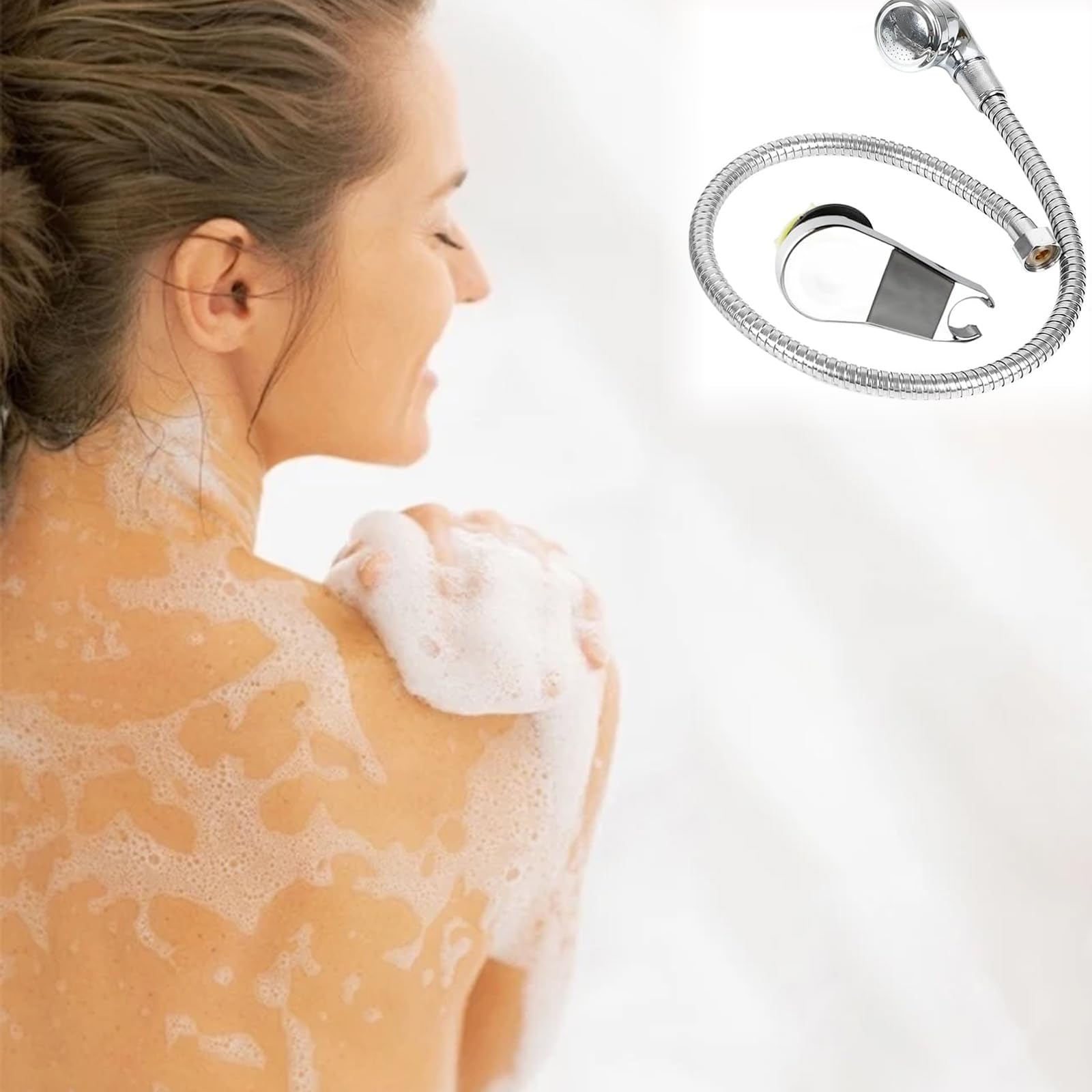 Ensemble de mitigeurs pulvérisateurs salon de coiffure, lavabo, douchette à main, robinet de douche sortie 1/2" + tuyaux 80 cm, kit d'arrosage