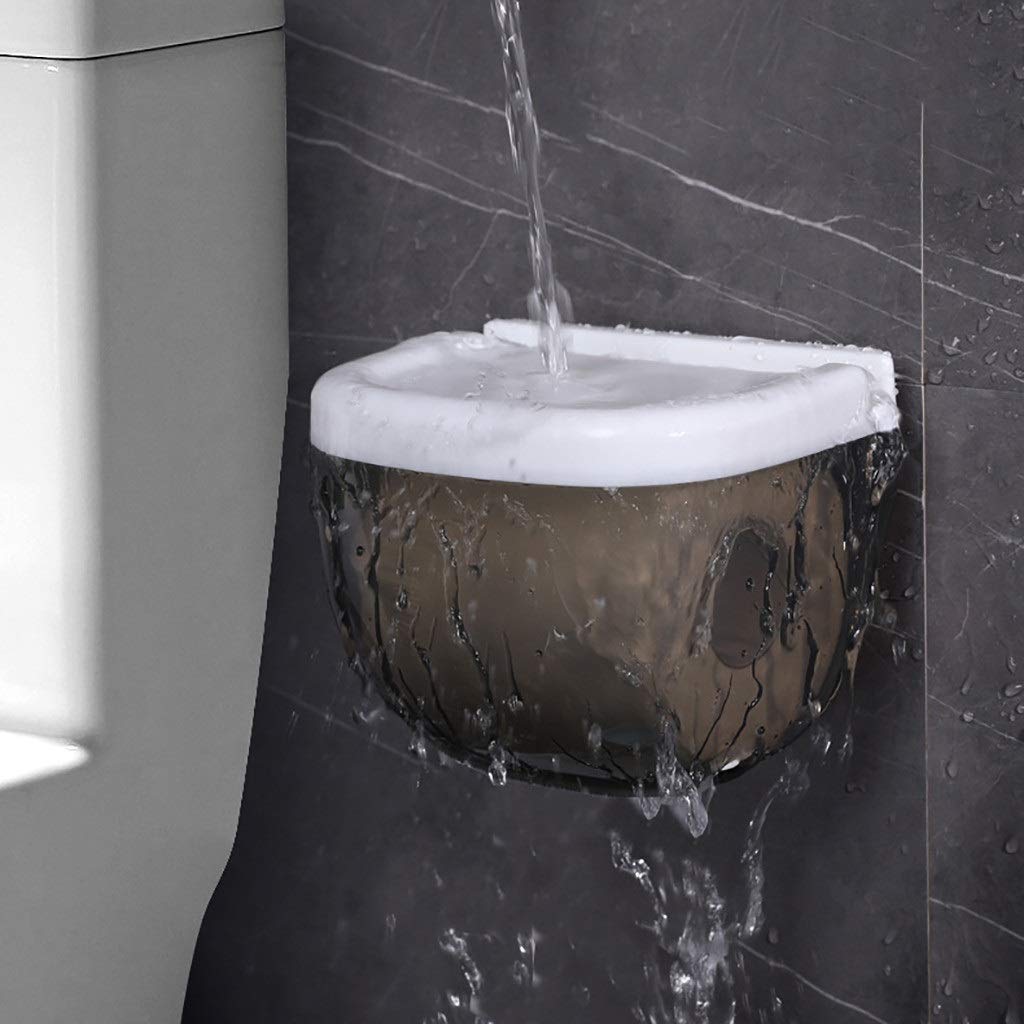 Soporte de Papel higiénico Impermeable, Estante de Almacenamiento for teléfono móvil, Caja dispensadora montada en Pared