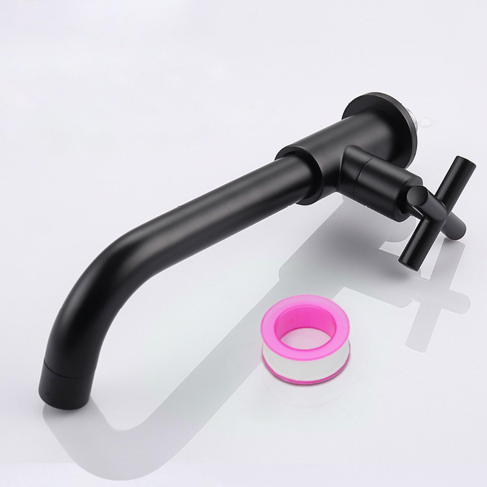 Rubinetto A Parete Per Acqua Fredda - In Ottone Cromato, G1/2, Con Aeratore Rimovibile Per Esterno - Foto 10