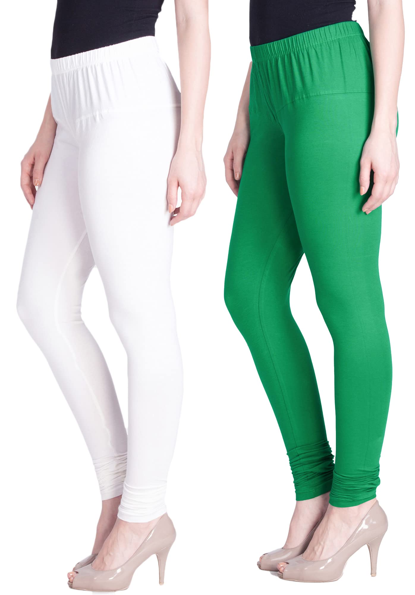 Lyra Cotton Premium Churidar Leggings for Women (Pack of 2)