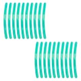 YoRise 20PCS Car Wheel Stripe Reflective Stickers, Night Safety Warning Rim Decals, Vinyl Automotive Decorative Stripe Stickers, Anti-Scratch Car Decals for Motorcycles, Bicycles (Luminous)