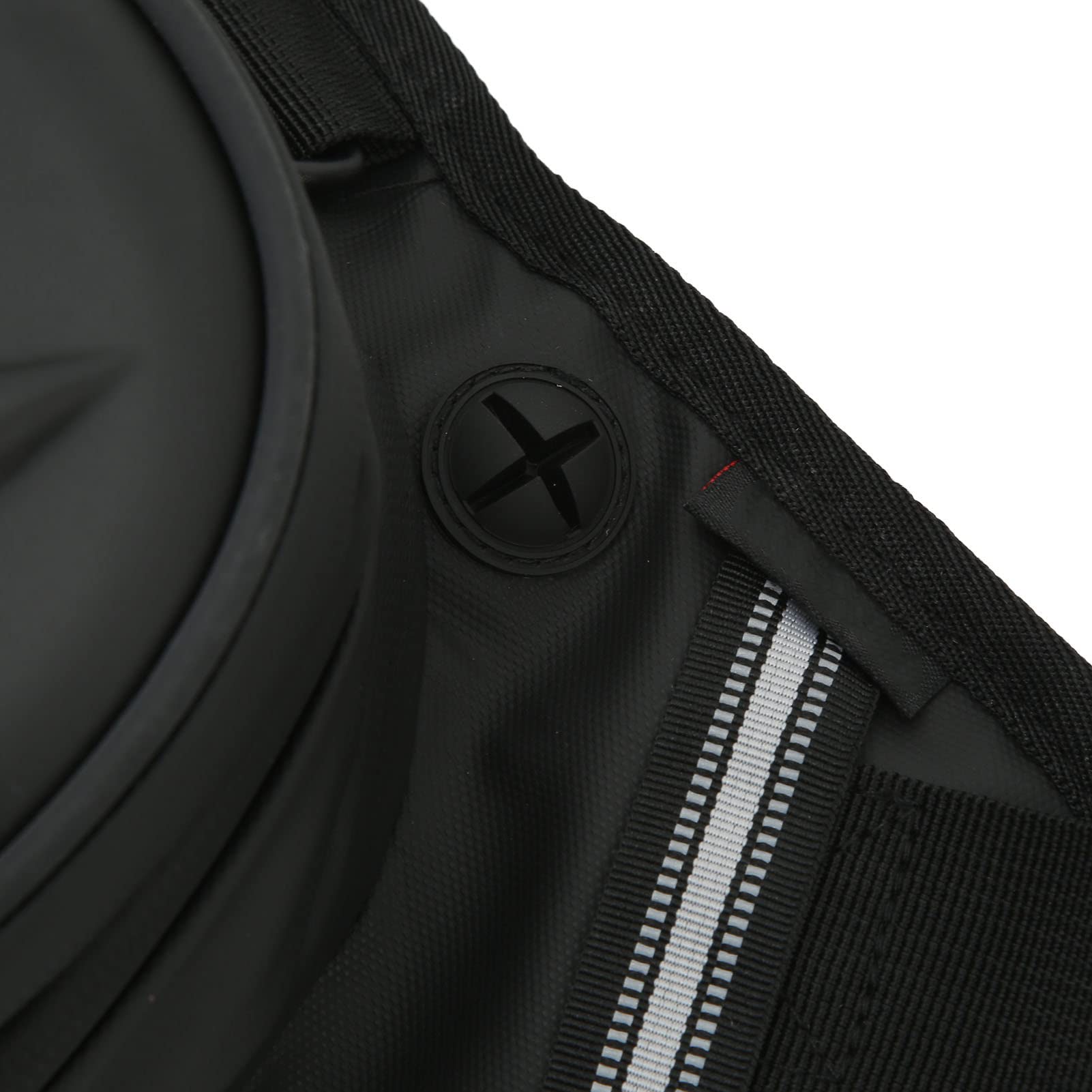 Sac de jambe de moto, sac de cuisse en PVC mat, multifonctionnel pour la cuisse, l'équitation, le voyage, la randonnée, Noir mat
