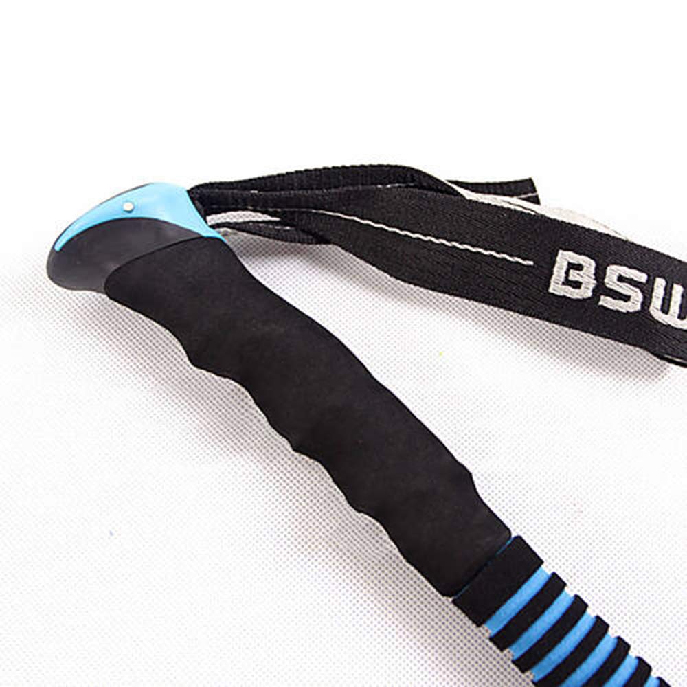 GSP Trekking Pali 3 sezioni Bastoncini da Trekking 135 cm Resistente all'Acqua/Impermeabile Antiscivolo Facile Installazione Carburo Fibra di Carbonio Escursionismo Campeggio