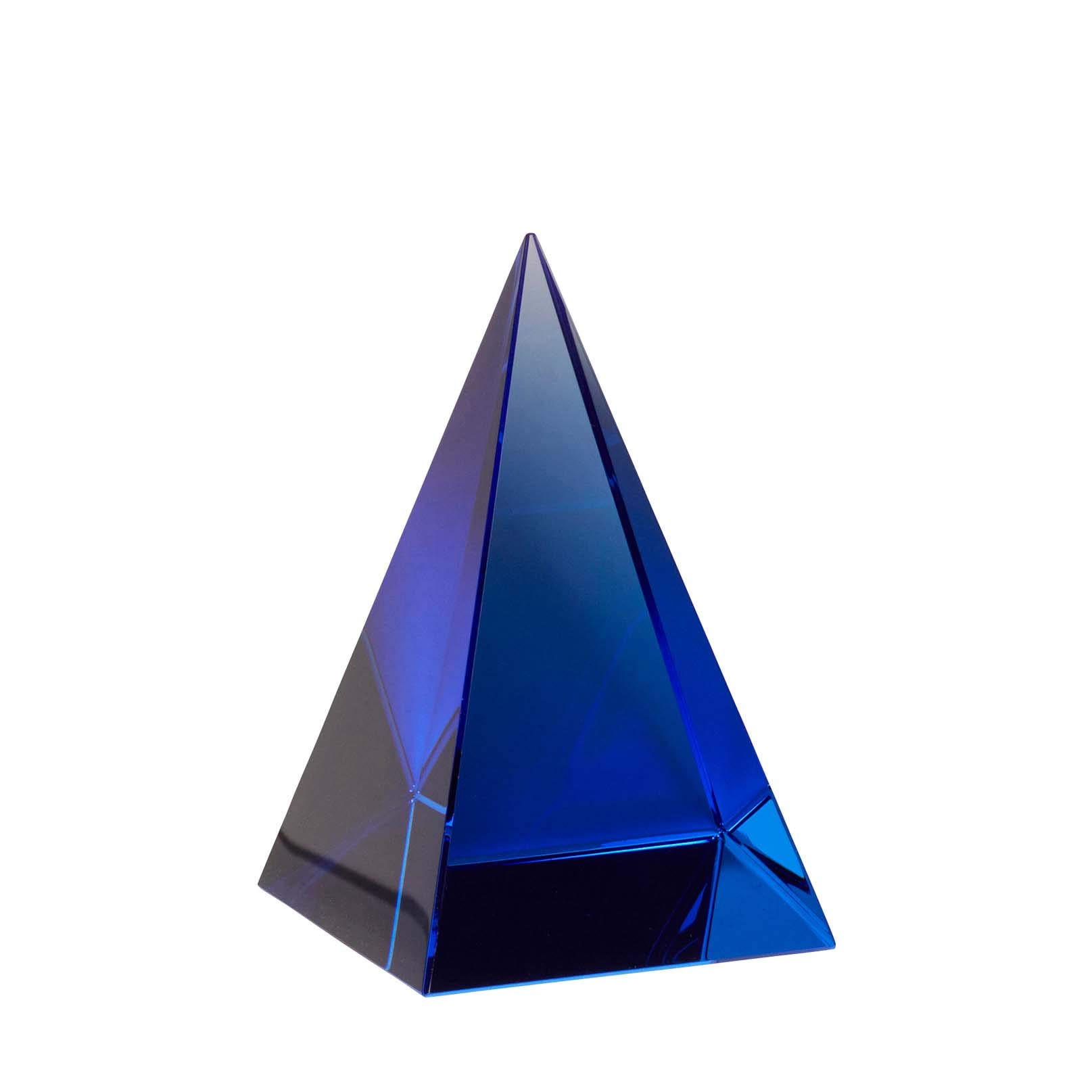 Fermacarte in vetro, blu