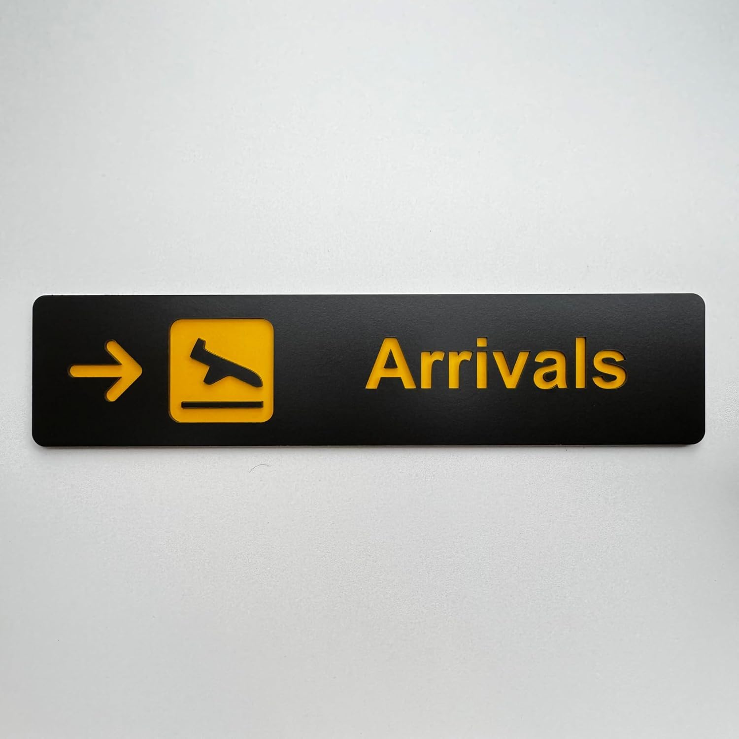 MANDALA SOUL Airport Signage Posters Pack x4, Airport Sign, Aviation, Travel-Themed, Room Decoration, Wall Art 4