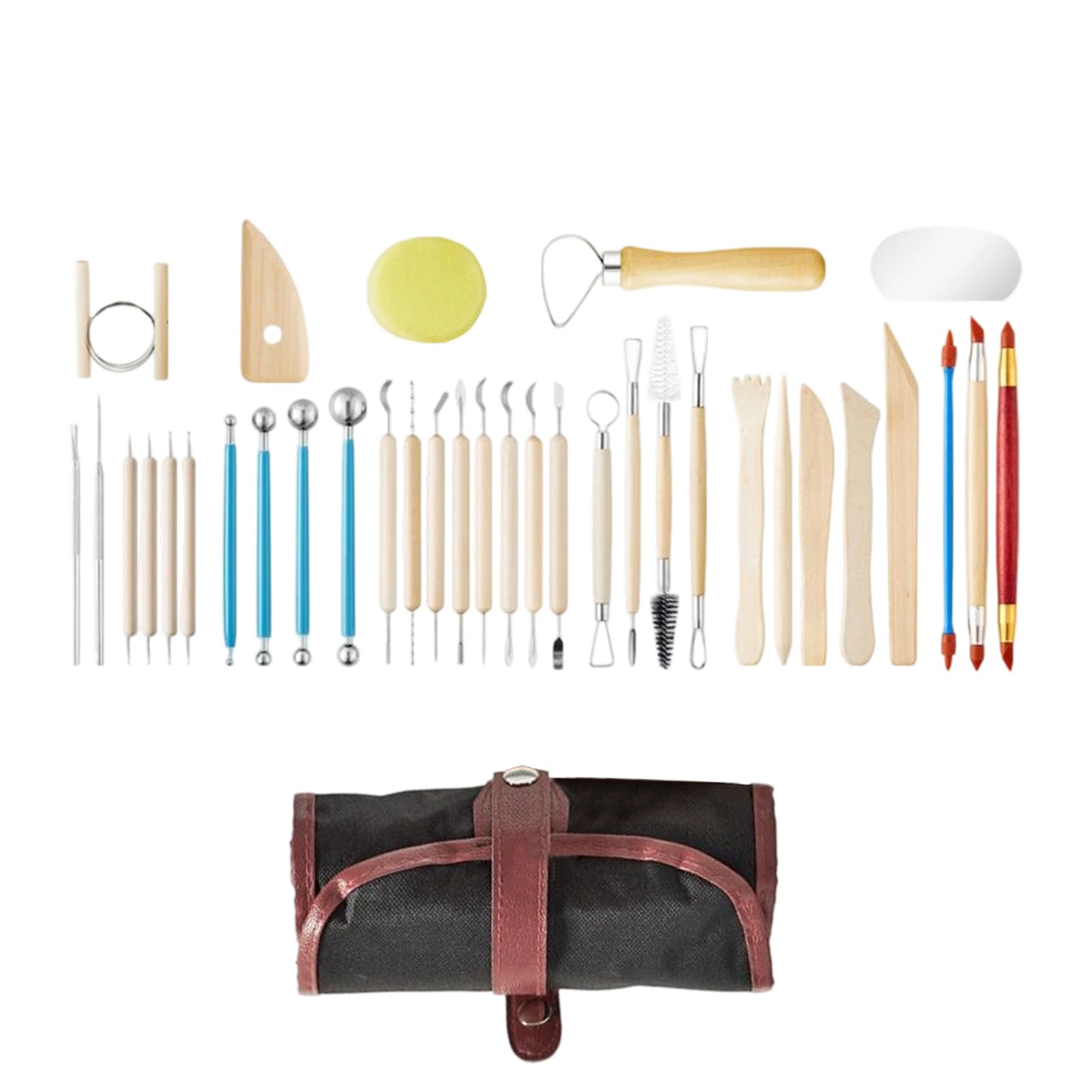 Outils de poterie pour atelier créatif et modelage à la maison
