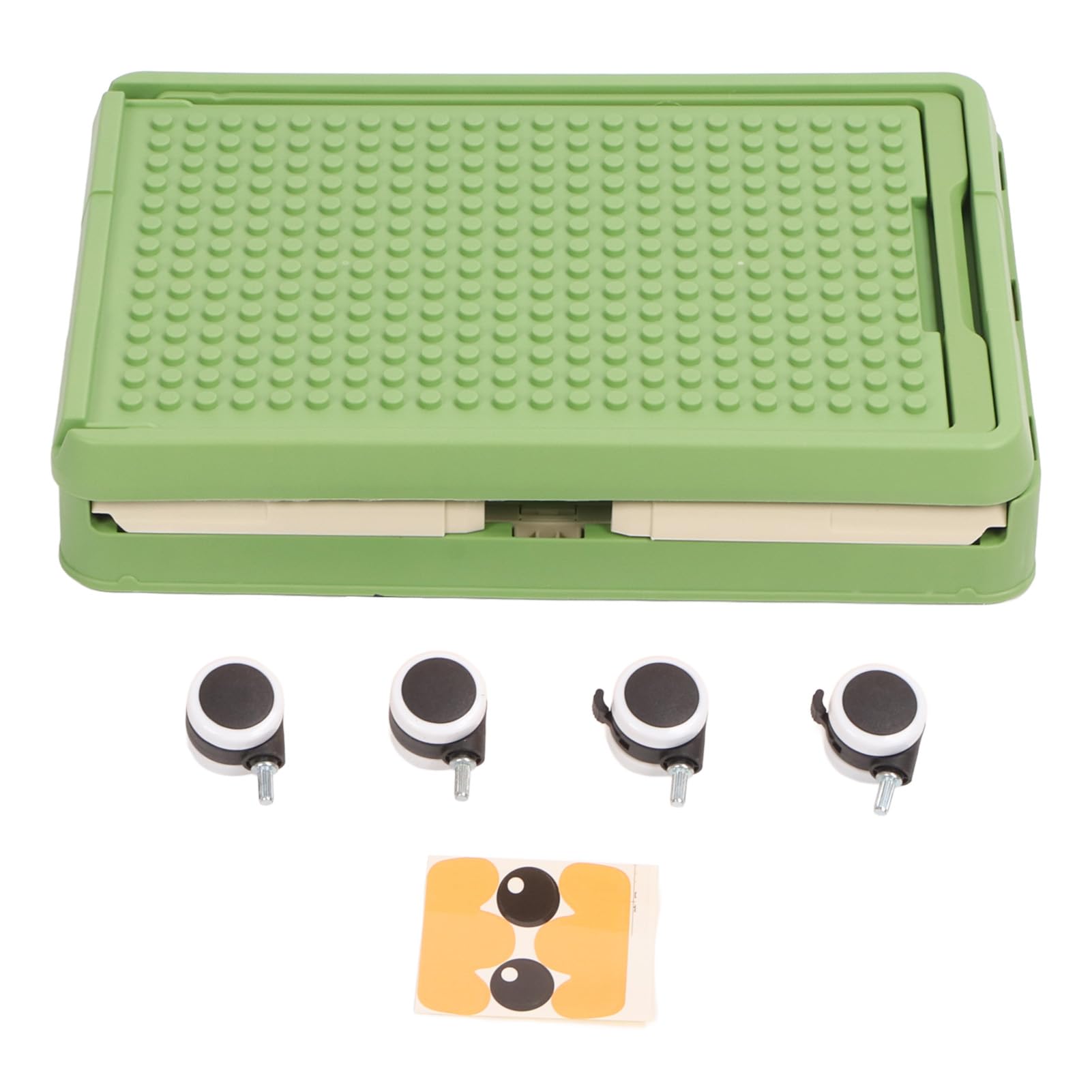 Fockety Caja de Juguetes para Niños, Contenedores de Almacenamiento Plegables de 16,5 Pulgadas con Asa de Tapa con Ruedas, Cajas Organizadoras de Almacenamiento de Juguetes para Niños