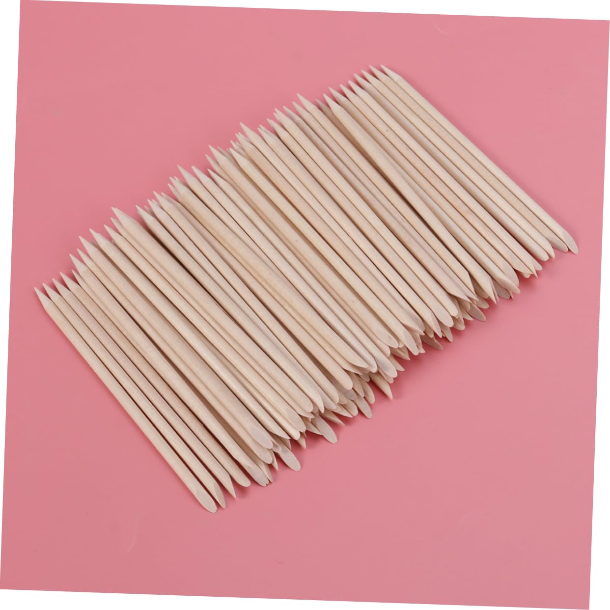 10 Sets Nail Art Sticks 11 3 Cm Nagelhautschieber Flaches Ende Hartholzmaterial 100 Stück * 10